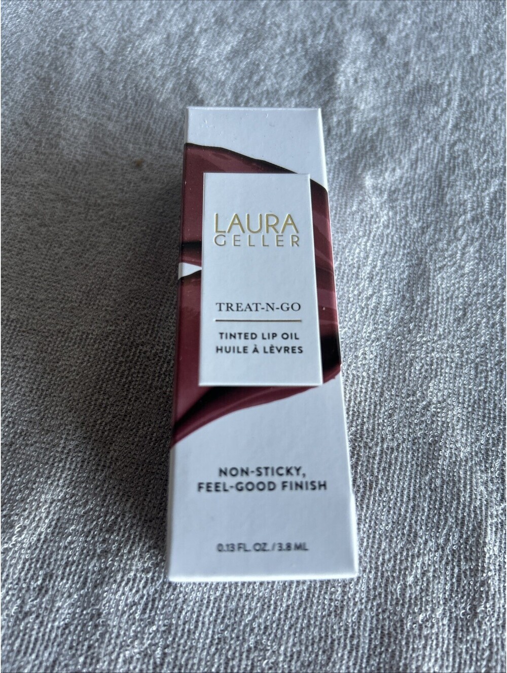 LAURA GELLER Treat N Go Tinted Lip Oil TOP TIER Non Sticky NEW IN BOX-0.13 OZ.